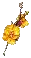 Golden Cherry Blossom Branch